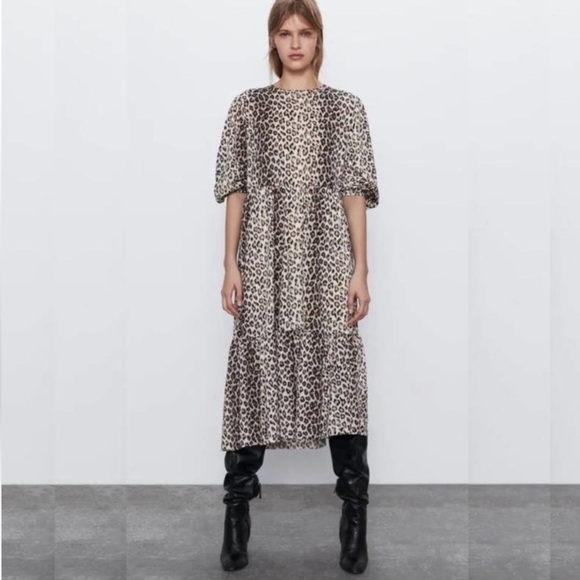 Zara Dresses & Skirts - Zara leopard print dress